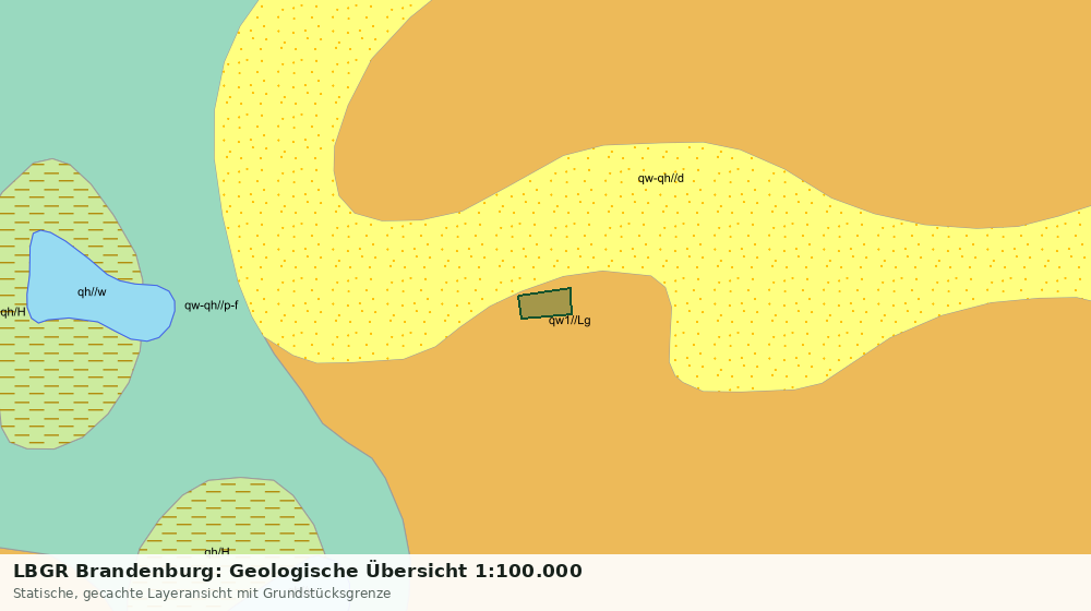 Statische Kartenansicht: LBGR Brandenburg: Geologische Übersicht 1:100.000