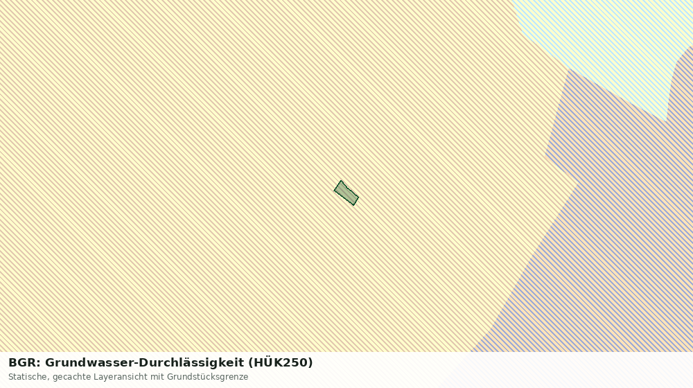 Statische Kartenansicht: BGR: Grundwasser-Durchlässigkeit (HÜK250)