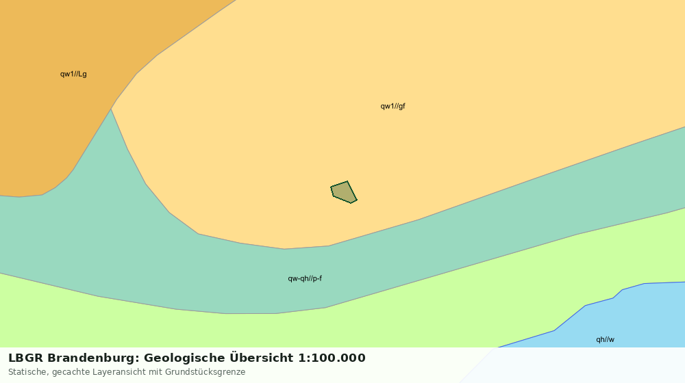 Statische Kartenansicht: LBGR Brandenburg: Geologische Übersicht 1:100.000