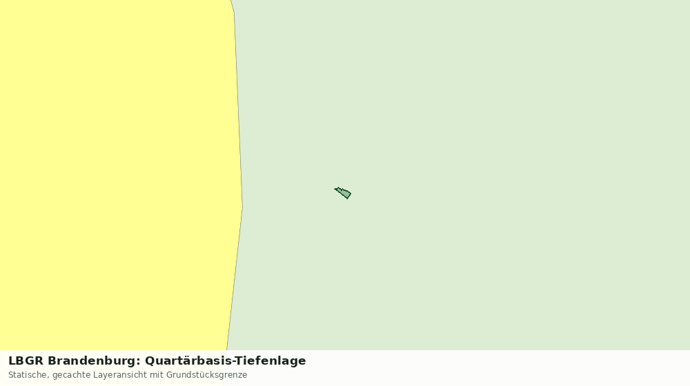Statische Kartenansicht: LBGR Brandenburg: Quartärbasis-Tiefenlage