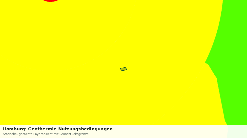 Statische Kartenansicht: Hamburg: Geothermie-Nutzungsbedingungen