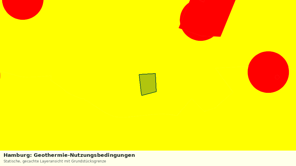 Statische Kartenansicht: Hamburg: Geothermie-Nutzungsbedingungen