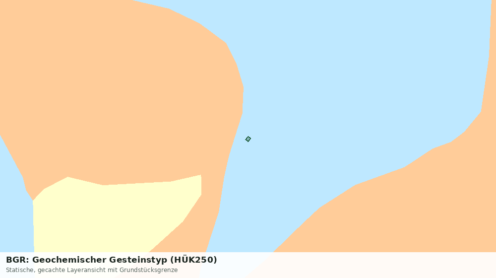 Statische Kartenansicht: BGR: Geochemischer Gesteinstyp (HÜK250)