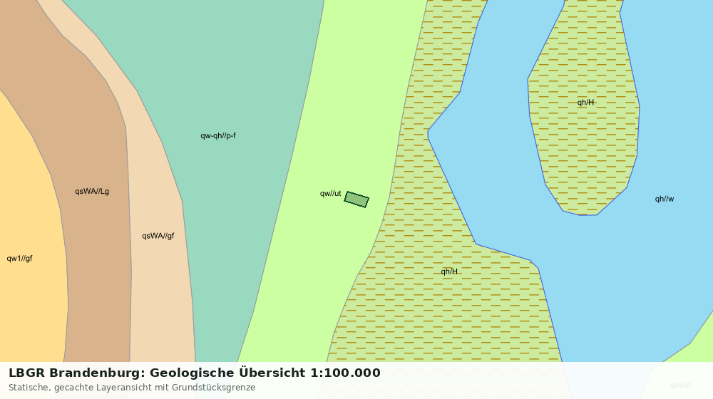 Statische Kartenansicht: LBGR Brandenburg: Geologische Übersicht 1:100.000