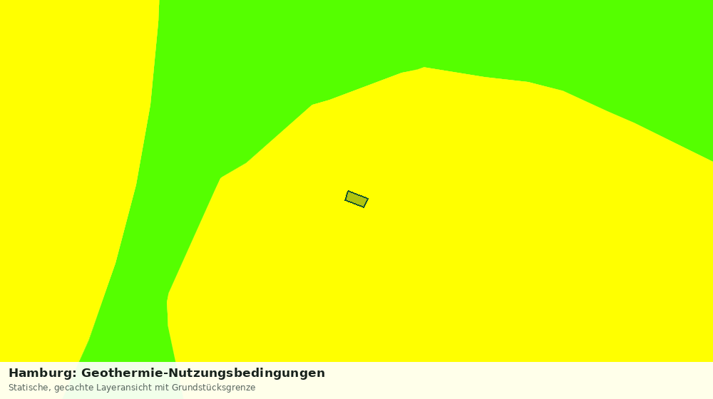 Statische Kartenansicht: Hamburg: Geothermie-Nutzungsbedingungen