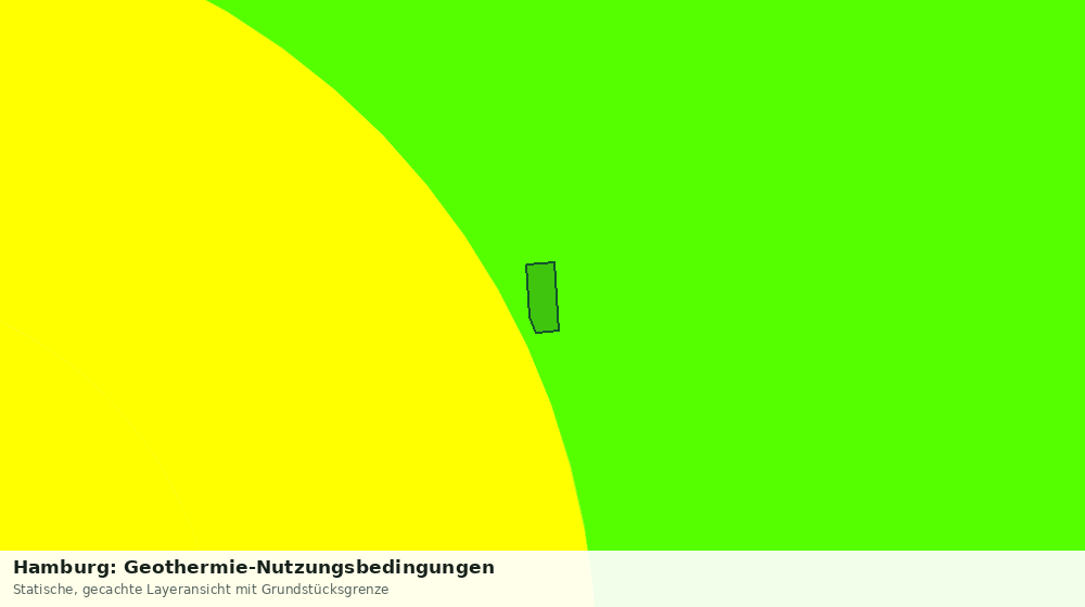 Statische Kartenansicht: Hamburg: Geothermie-Nutzungsbedingungen