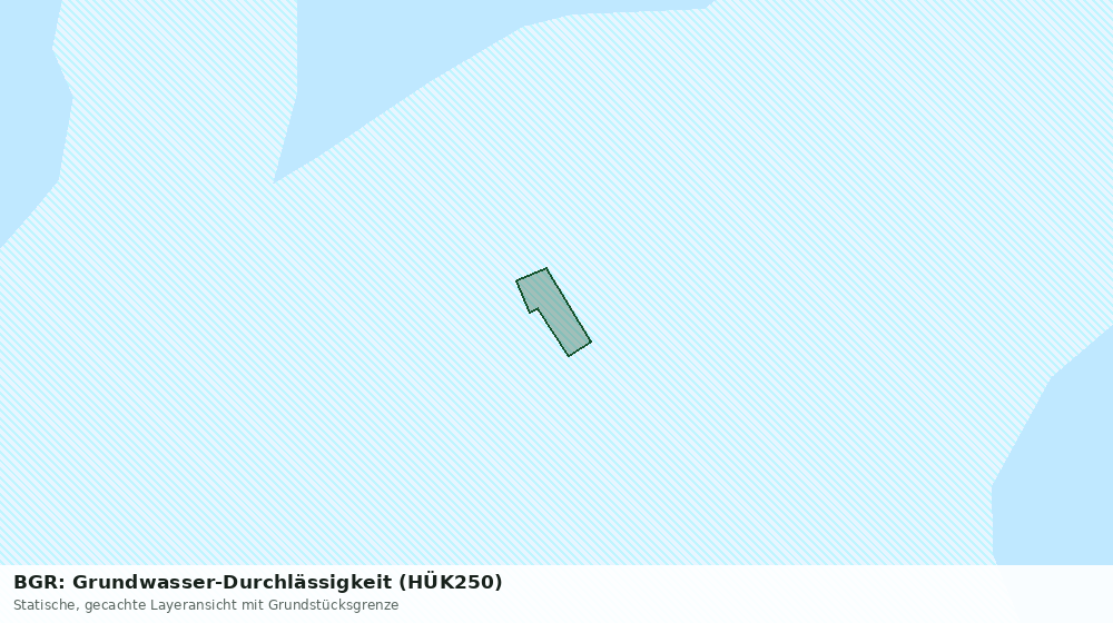 Statische Kartenansicht: BGR: Grundwasser-Durchlässigkeit (HÜK250)