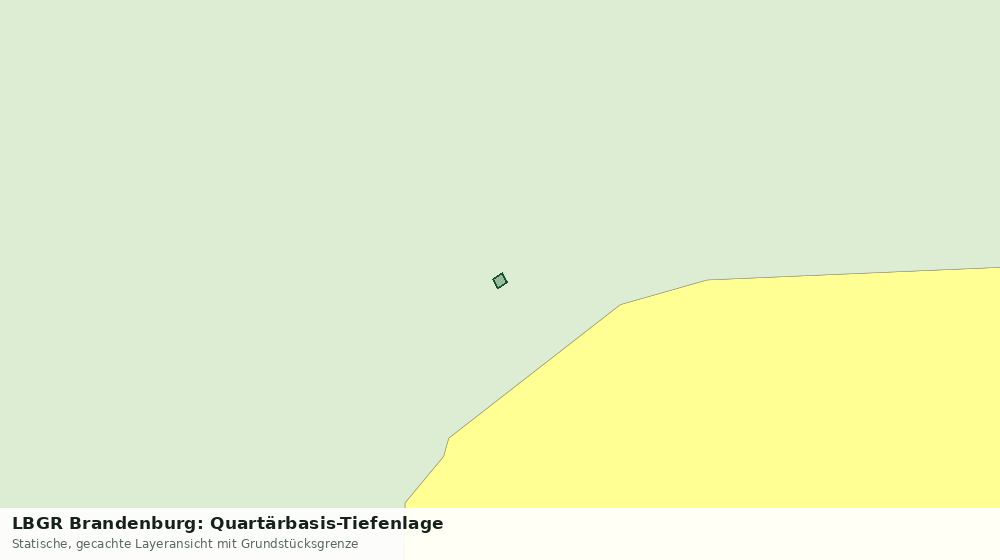 Statische Kartenansicht: LBGR Brandenburg: Quartärbasis-Tiefenlage