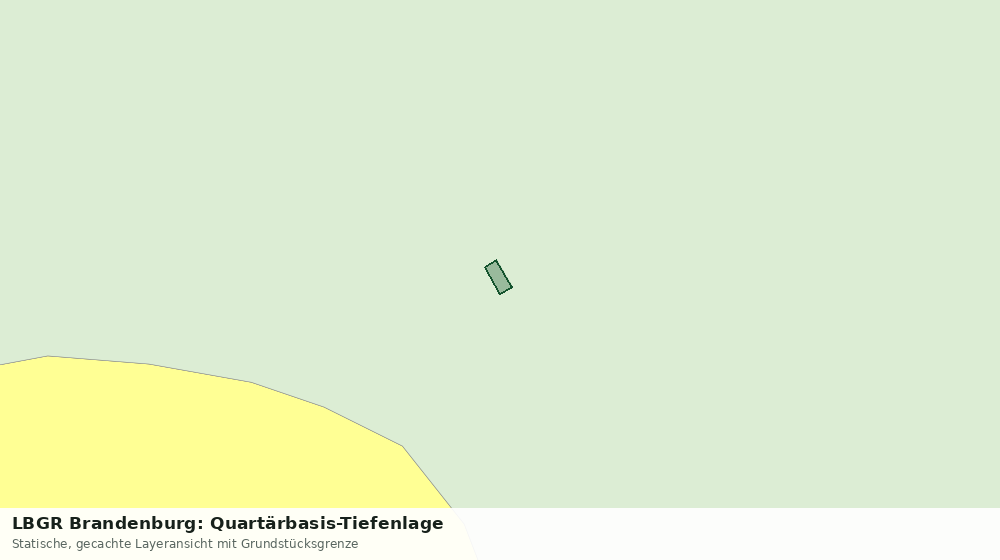 Statische Kartenansicht: LBGR Brandenburg: Quartärbasis-Tiefenlage