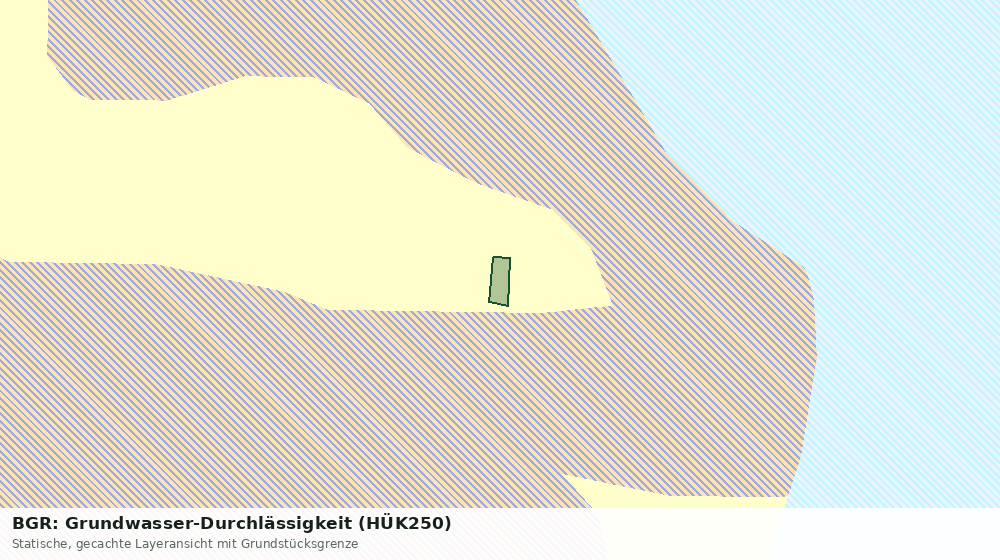 Statische Kartenansicht: BGR: Grundwasser-Durchlässigkeit (HÜK250)