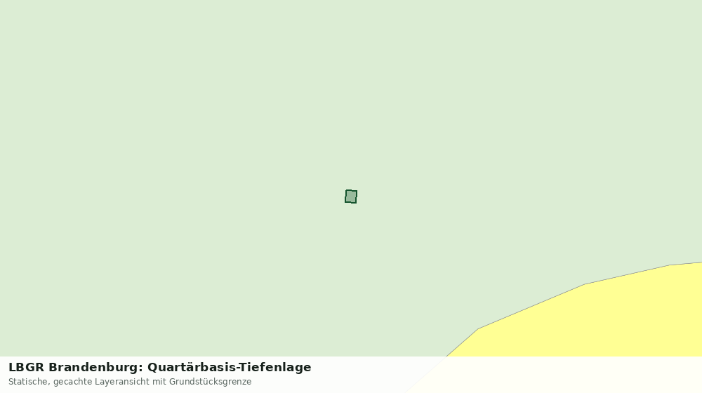 Statische Kartenansicht: LBGR Brandenburg: Quartärbasis-Tiefenlage