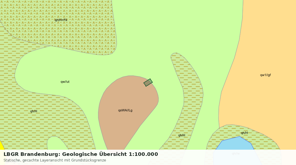 Statische Kartenansicht: LBGR Brandenburg: Geologische Übersicht 1:100.000