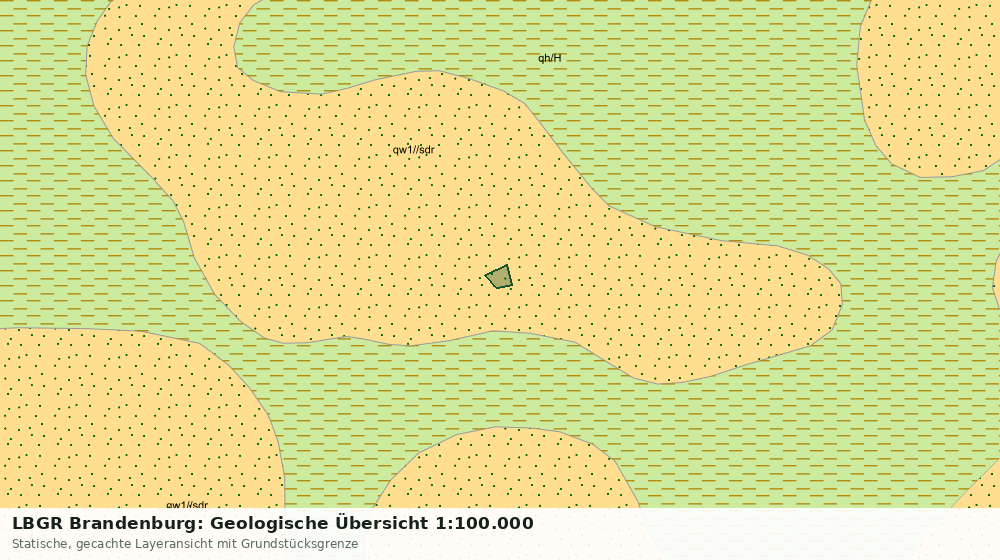 Statische Kartenansicht: LBGR Brandenburg: Geologische Übersicht 1:100.000