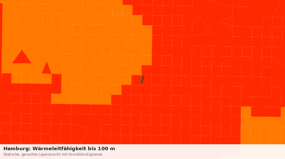 Statische Kartenansicht: Hamburg: Wärmeleitfähigkeit bis 100 m