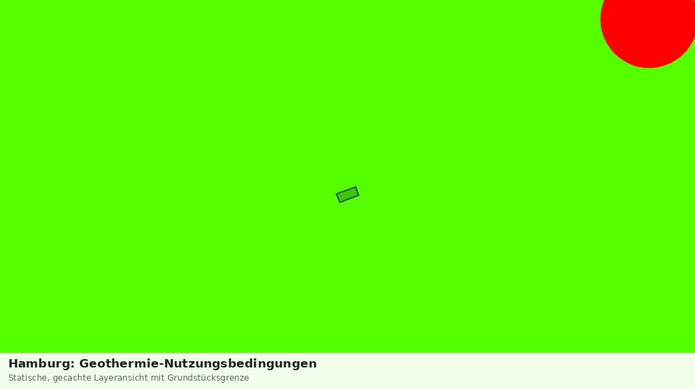 Statische Kartenansicht: Hamburg: Geothermie-Nutzungsbedingungen