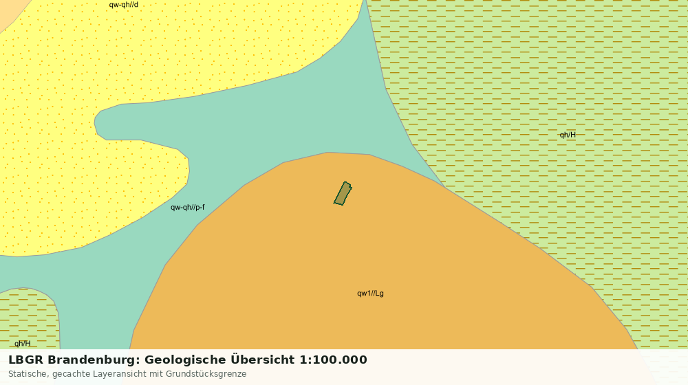 Statische Kartenansicht: LBGR Brandenburg: Geologische Übersicht 1:100.000