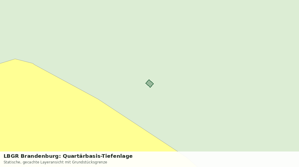 Statische Kartenansicht: LBGR Brandenburg: Quartärbasis-Tiefenlage