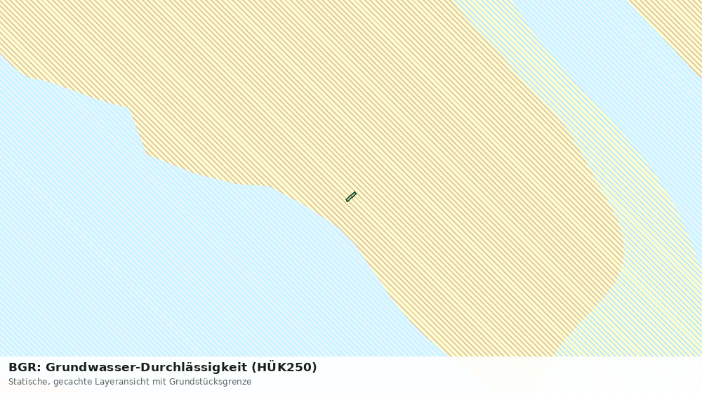 Statische Kartenansicht: BGR: Grundwasser-Durchlässigkeit (HÜK250)