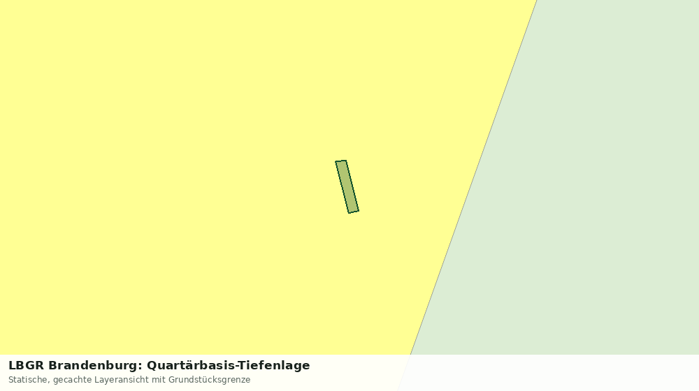 Statische Kartenansicht: LBGR Brandenburg: Quartärbasis-Tiefenlage