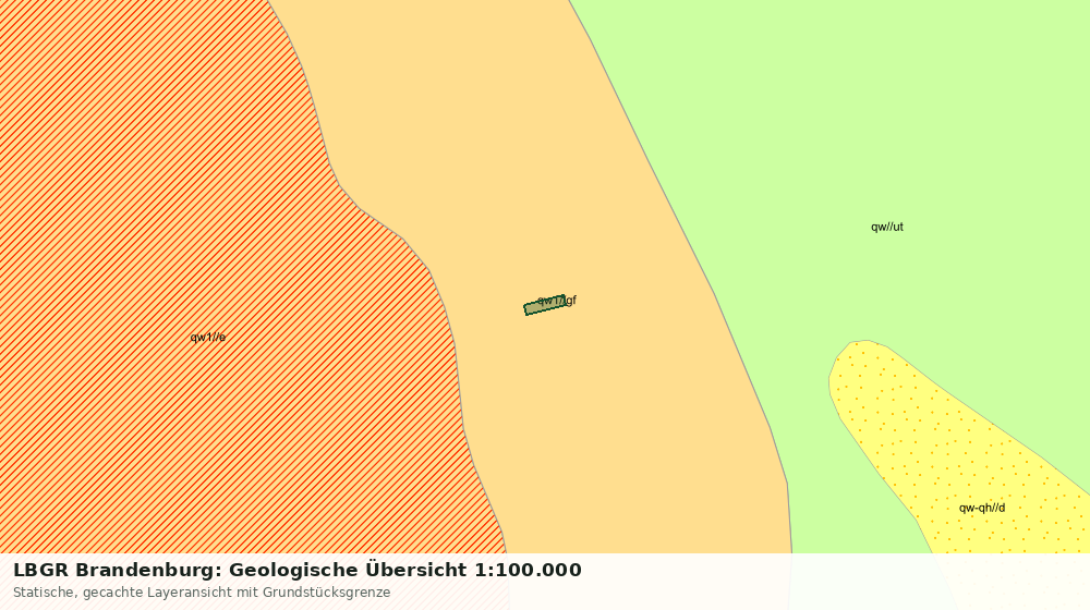 Statische Kartenansicht: LBGR Brandenburg: Geologische Übersicht 1:100.000