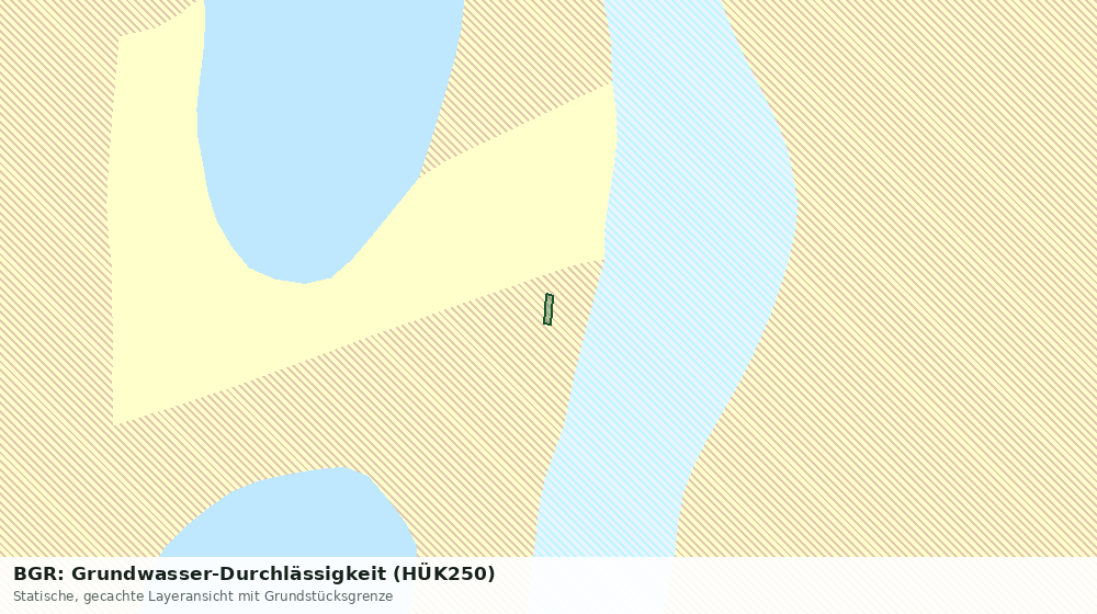Statische Kartenansicht: BGR: Grundwasser-Durchlässigkeit (HÜK250)