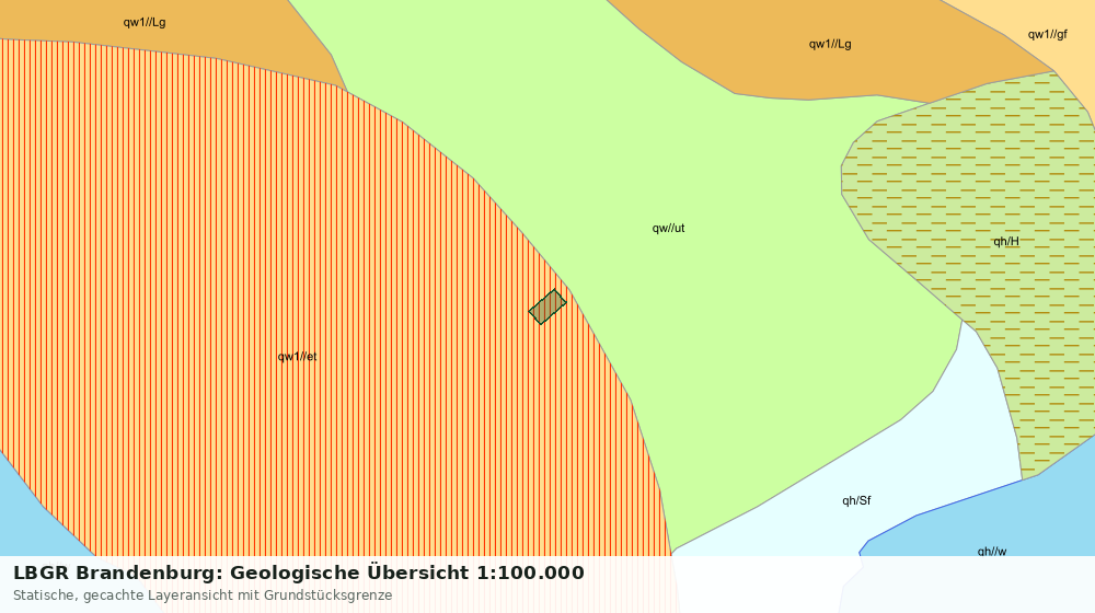 Statische Kartenansicht: LBGR Brandenburg: Geologische Übersicht 1:100.000