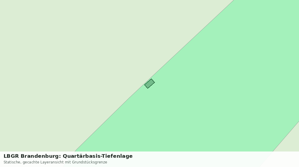 Statische Kartenansicht: LBGR Brandenburg: Quartärbasis-Tiefenlage