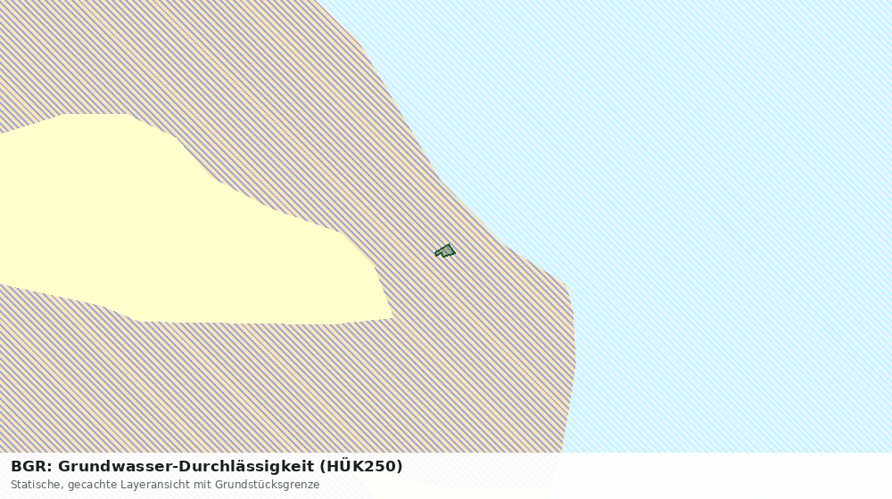 Statische Kartenansicht: BGR: Grundwasser-Durchlässigkeit (HÜK250)