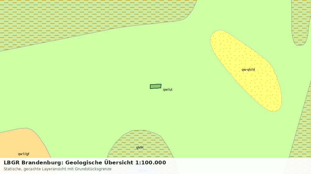 Statische Kartenansicht: LBGR Brandenburg: Geologische Übersicht 1:100.000