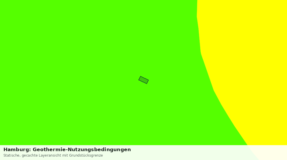 Statische Kartenansicht: Hamburg: Geothermie-Nutzungsbedingungen