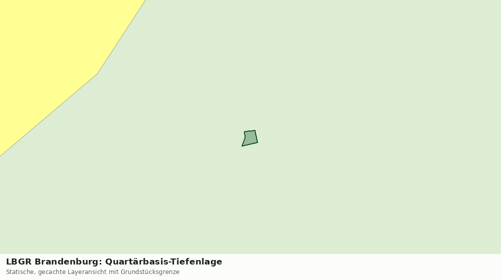 Statische Kartenansicht: LBGR Brandenburg: Quartärbasis-Tiefenlage
