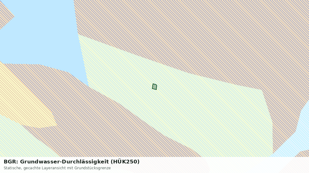 Statische Kartenansicht: BGR: Grundwasser-Durchlässigkeit (HÜK250)