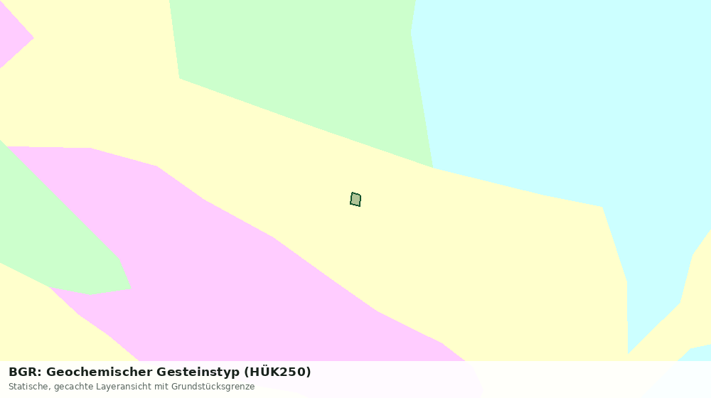 Statische Kartenansicht: BGR: Geochemischer Gesteinstyp (HÜK250)