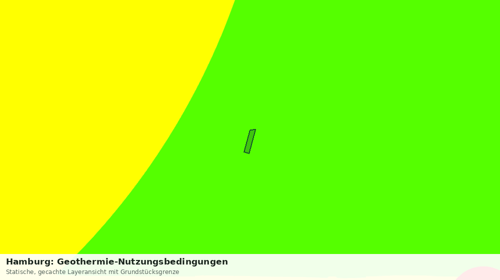 Statische Kartenansicht: Hamburg: Geothermie-Nutzungsbedingungen