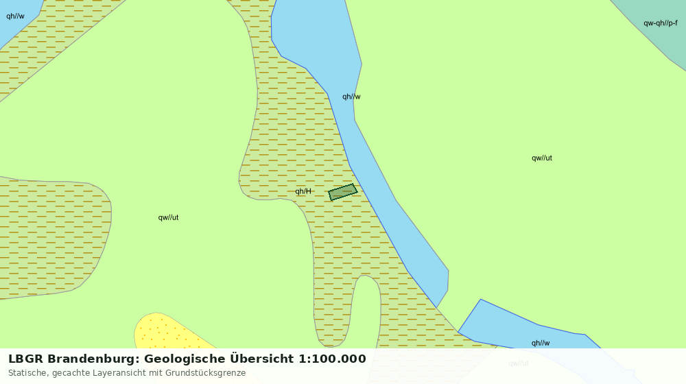 Statische Kartenansicht: LBGR Brandenburg: Geologische Übersicht 1:100.000