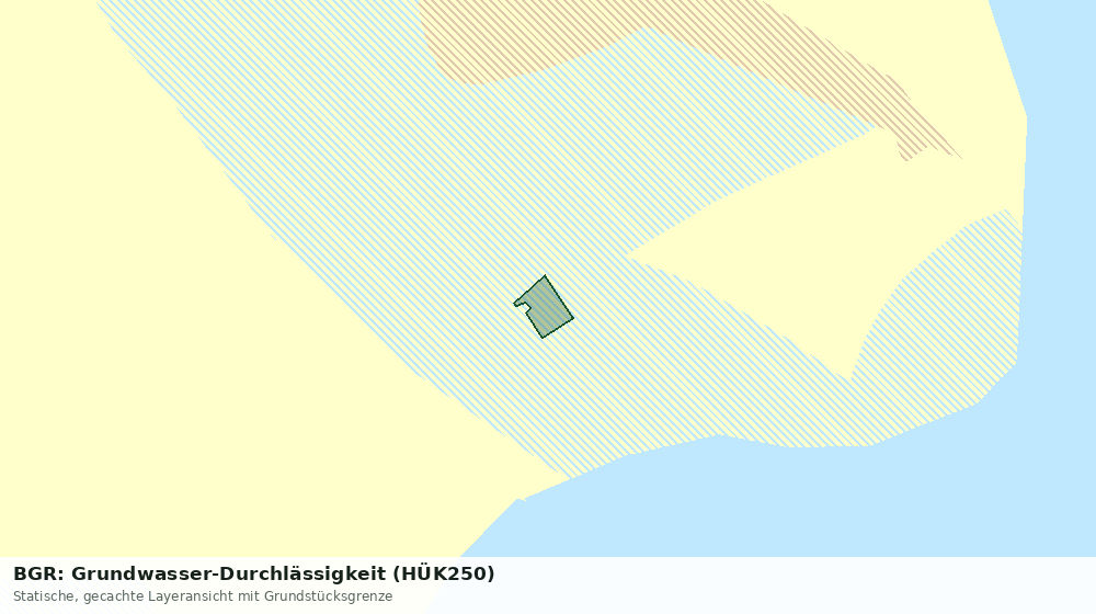 Statische Kartenansicht: BGR: Grundwasser-Durchlässigkeit (HÜK250)