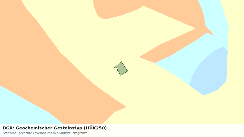 Statische Kartenansicht: BGR: Geochemischer Gesteinstyp (HÜK250)