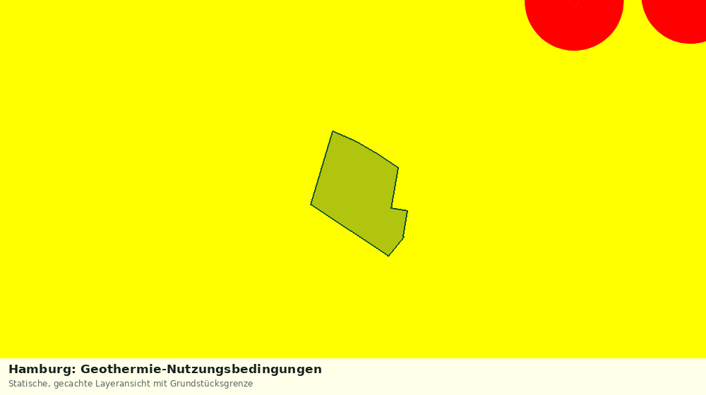 Statische Kartenansicht: Hamburg: Geothermie-Nutzungsbedingungen