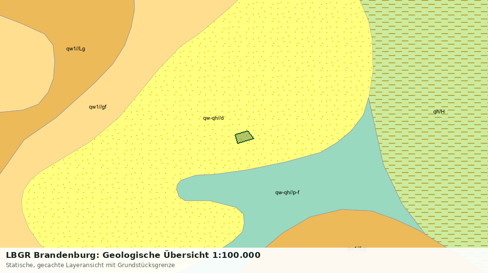 Statische Kartenansicht: LBGR Brandenburg: Geologische Übersicht 1:100.000