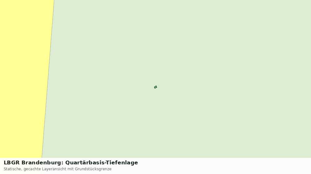 Statische Kartenansicht: LBGR Brandenburg: Quartärbasis-Tiefenlage
