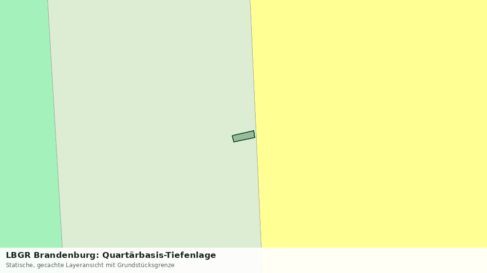 Statische Kartenansicht: LBGR Brandenburg: Quartärbasis-Tiefenlage