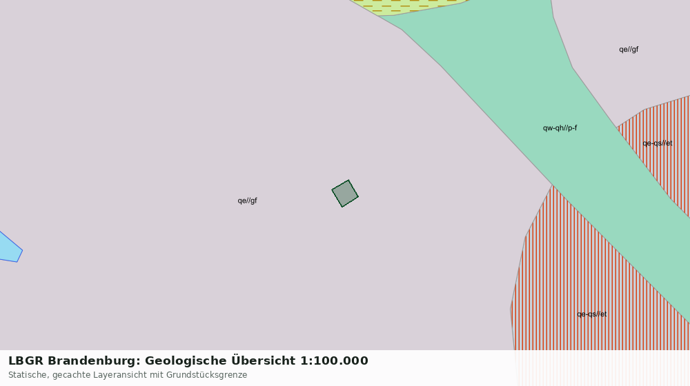 Statische Kartenansicht: LBGR Brandenburg: Geologische Übersicht 1:100.000