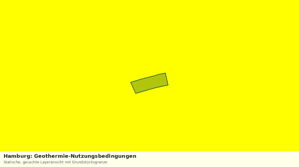 Statische Kartenansicht: Hamburg: Geothermie-Nutzungsbedingungen