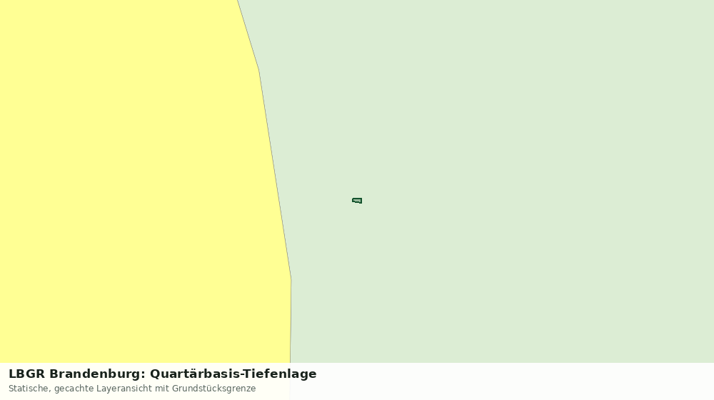 Statische Kartenansicht: LBGR Brandenburg: Quartärbasis-Tiefenlage