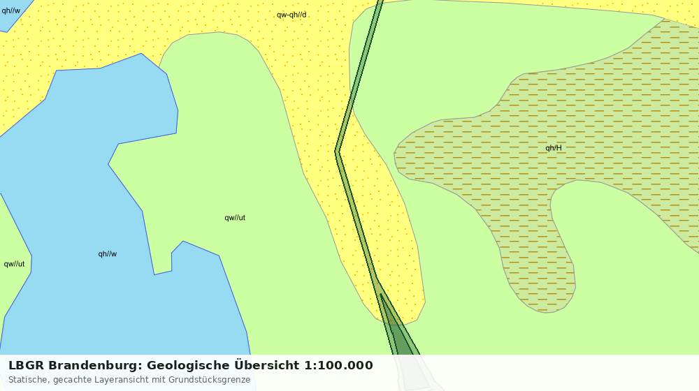 Statische Kartenansicht: LBGR Brandenburg: Geologische Übersicht 1:100.000