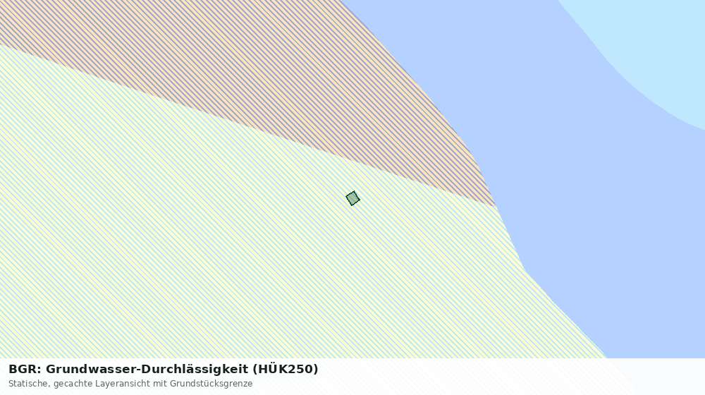 Statische Kartenansicht: BGR: Grundwasser-Durchlässigkeit (HÜK250)