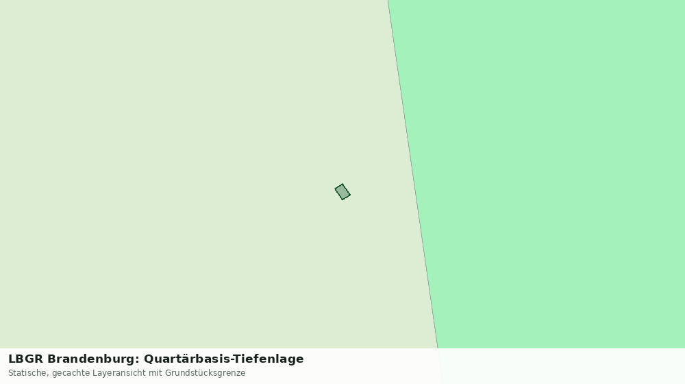 Statische Kartenansicht: LBGR Brandenburg: Quartärbasis-Tiefenlage