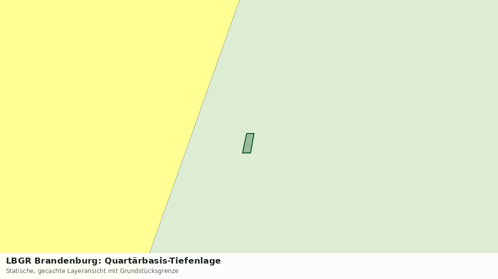 Statische Kartenansicht: LBGR Brandenburg: Quartärbasis-Tiefenlage