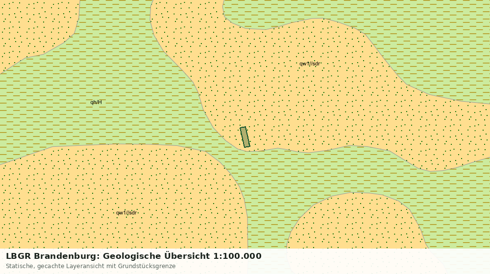 Statische Kartenansicht: LBGR Brandenburg: Geologische Übersicht 1:100.000