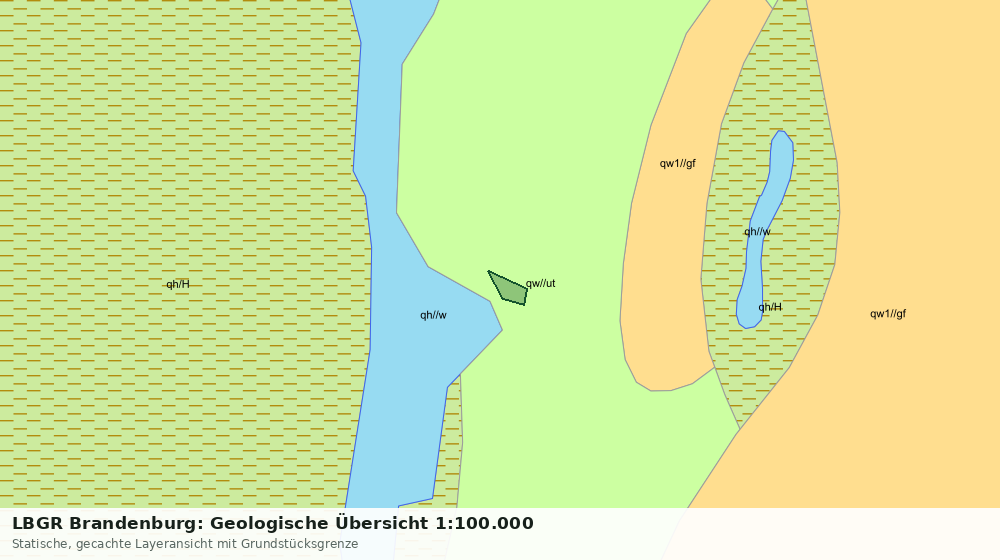 Statische Kartenansicht: LBGR Brandenburg: Geologische Übersicht 1:100.000